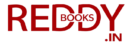 ReddyBooks.in official logo featuring bold red "REDDY" typography with "BOOKS" integrated into the design and ".IN" branding on a transparent background.